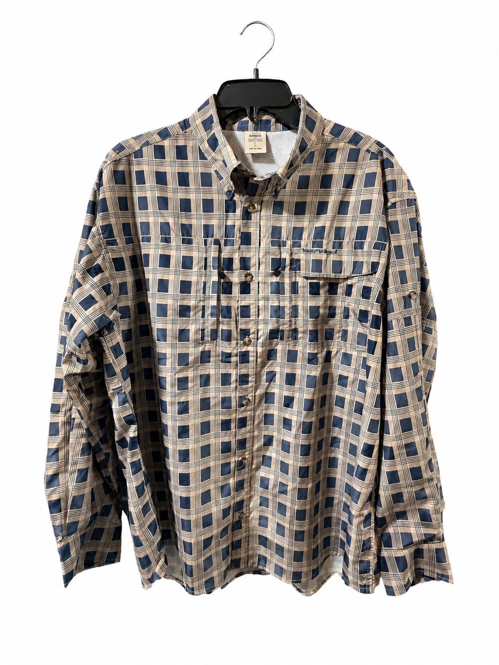 Banded On-The-Line Performance Fishing Shirt in the Nightshadow Plaid pattern